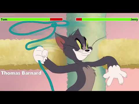 Tom and Jerry (2021) The House That Cat Built Animated Short with healthbars