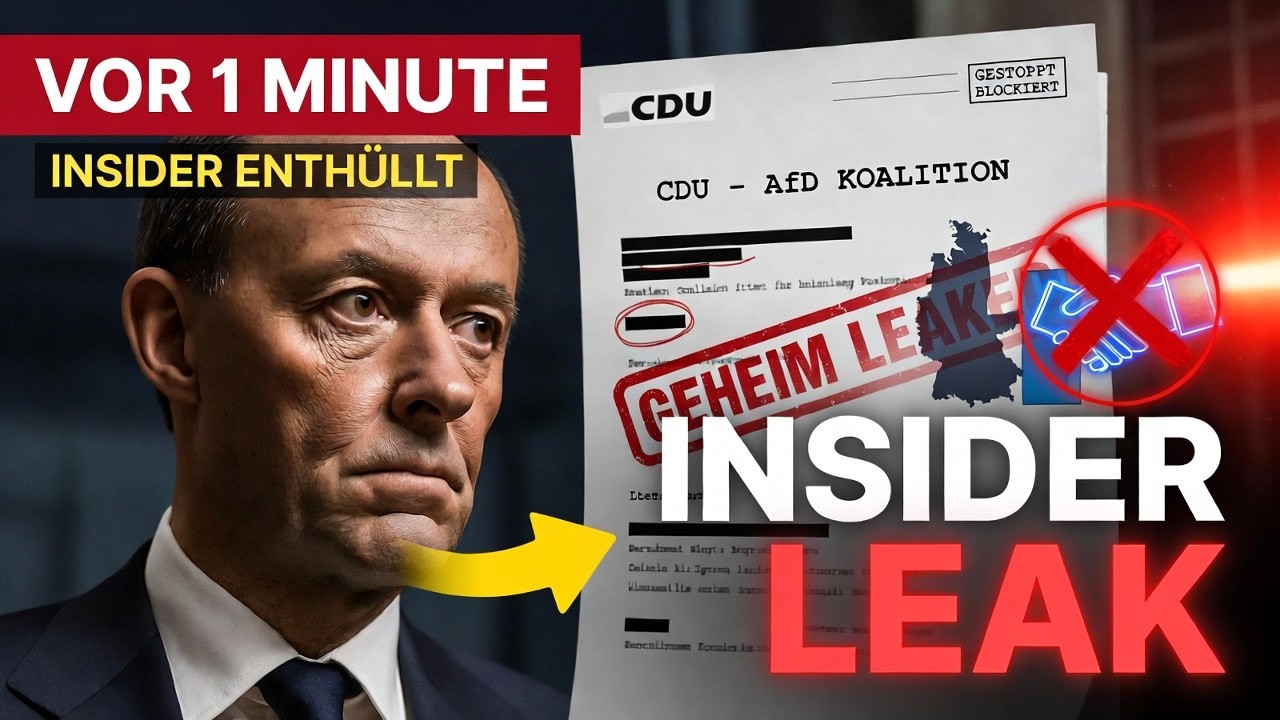 „VOR 1 MINUTE ⚡ INSIDER enthüllt  CDU wollte HEIMLICH mit AfD koalieren – das stoppte es!