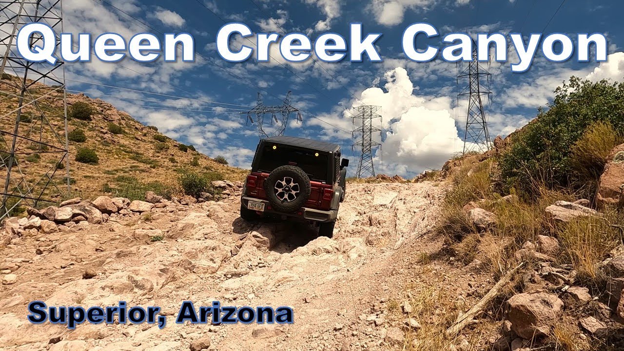 Queen Creek Canyon; Superior, Arizona. Running the Jeep on this