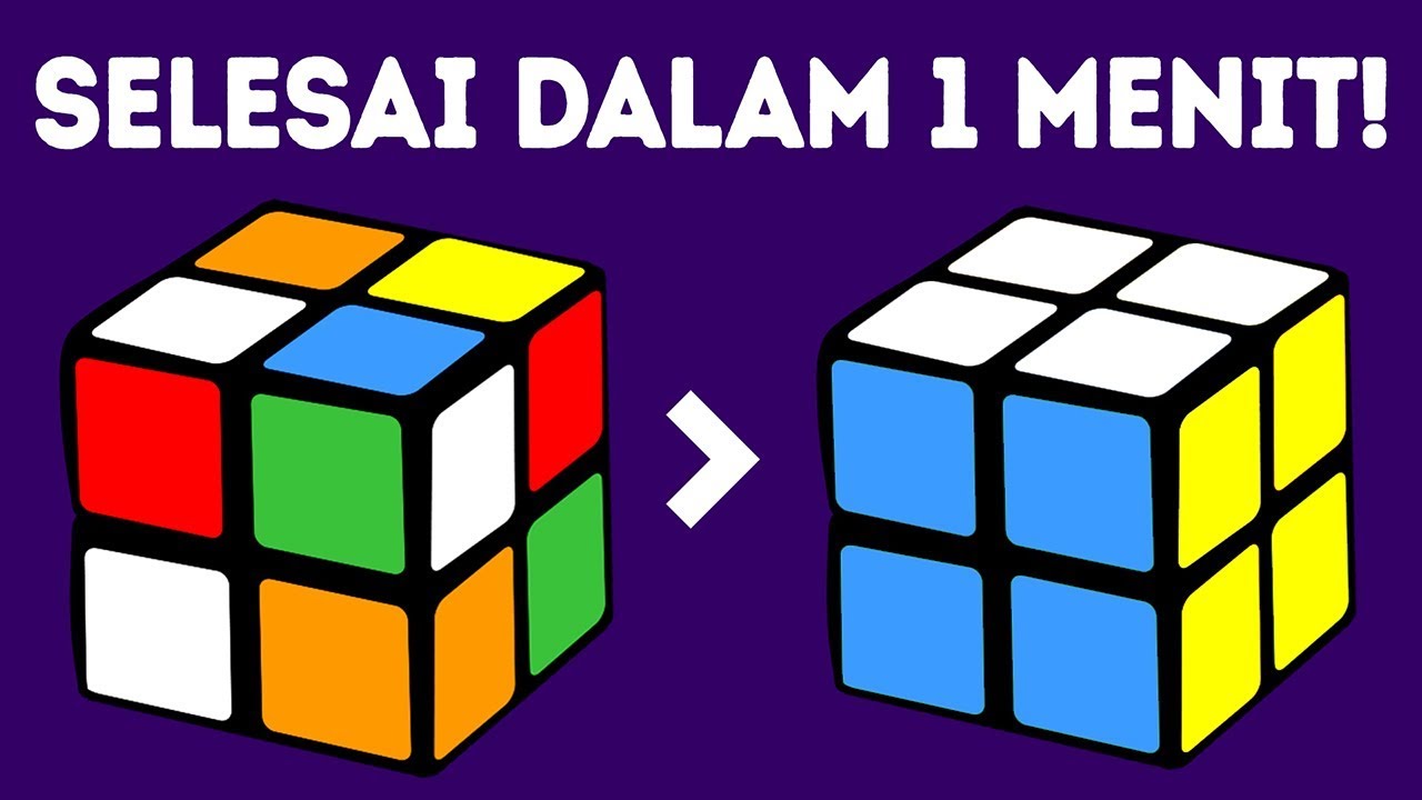 Cara Menyelesaikan Kubus Rubik 2x2 Dalam Satu Menit Tutorial Tercepat Youtube