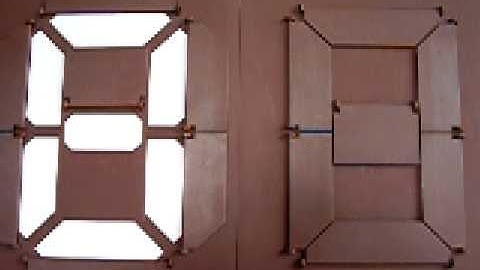 Magnetic 7-Segments Display - Double Numbers