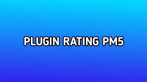Plugin Rating - PM5