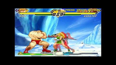 [DC] Capcom vs SNK 2 Mark of the Millennium 2001 hardest gameplay with cheat (Maki)
