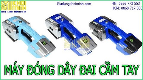 Máy đóng dây đai nhựa cầm tay sử dụng pin, đóng dây đai PP, PET giá rẻ