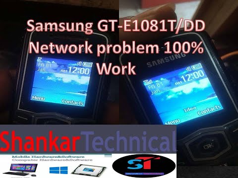 samsung GT-E1081T Network problem 100% work (ShankarTechnical)