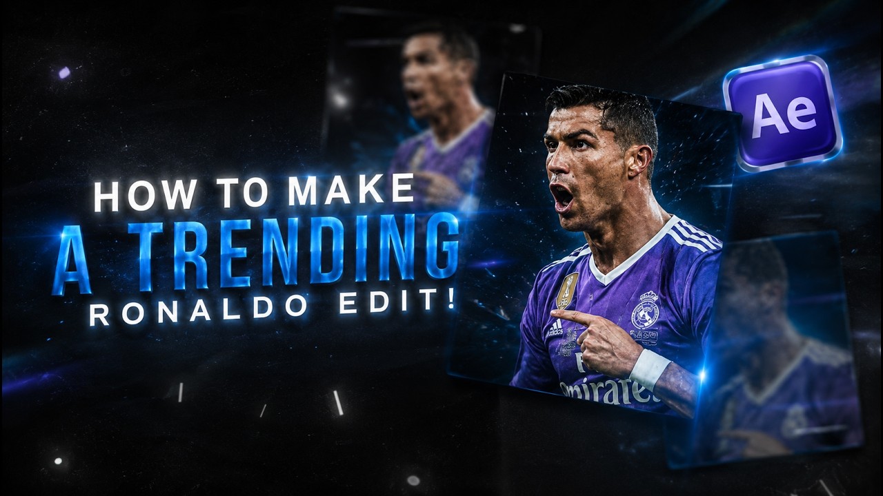 How to Make a Trending Ronaldo Edit in After Effects!