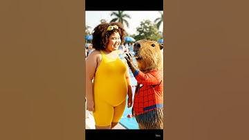 🐹 Capybara chiến thắng cuộc thi bơi hài hước #capybara #capybaratinhnghich