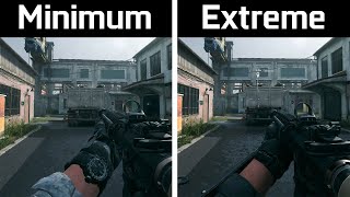Call of Duty: Modern Warfare 2 Beta - Minimum Settings vs Extreme Settings - Graphics Comparison
