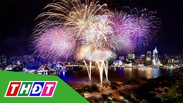 Pháo hoa rực rỡ trên bầu trời TP.HCM mừng Quốc khánh | THDT