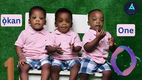 Adorable Triplets Translate English to Yoruba Counting from 1 to 20 !