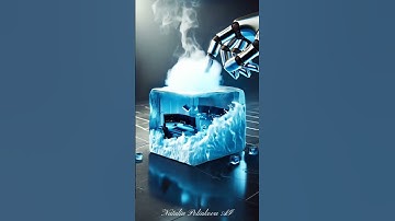 AI Cinematic Animation | Futuristic Robot & Melting Ice Cube | Sci-Fi Short