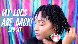 Starter Locs with two strand twists - 2nd Loc Journey