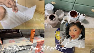 Como quitar la Pega del Papel Tapis En casa Rentada 😨 Wao Tremenda Diferencia Mudanza Vlog Esp.#2