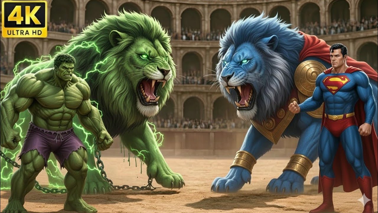 Ferocious Superman Lion VS Massive Hulk Lion |Last Man Standing Fight Showdown|