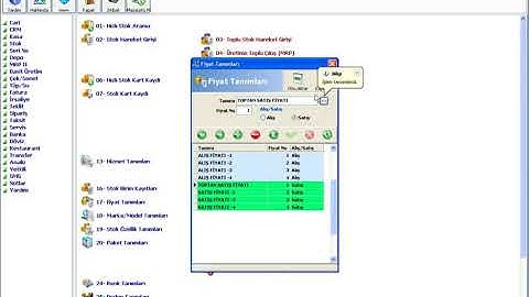AKINSOFT WOLVOX ERP Programı Stok Kart Kaydı