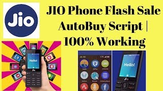 Jio Phone Flash Sale AutoBuy Script | 100% Working | 100% Free