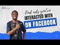 How to find ads you've interacted with on Facebook