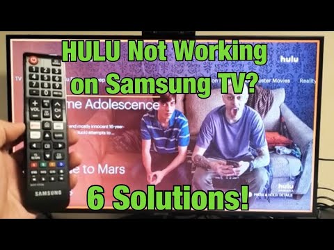 HULU Not Working on Samsung TV? FINALLY FIXED! (6 Solutions)