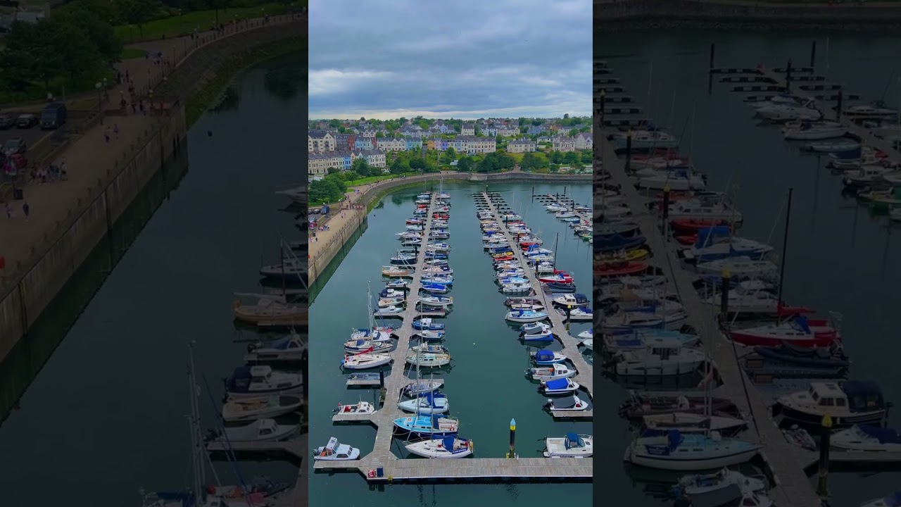 Aerial view without a drone???!!!🤓📍Bangor Marina,Belfast. 