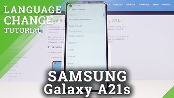 How to Change Language on SAMSUNG Galaxy A21s - Language List