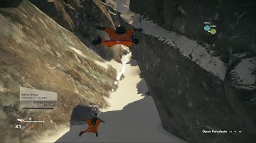 Steep Wing Suit Dive