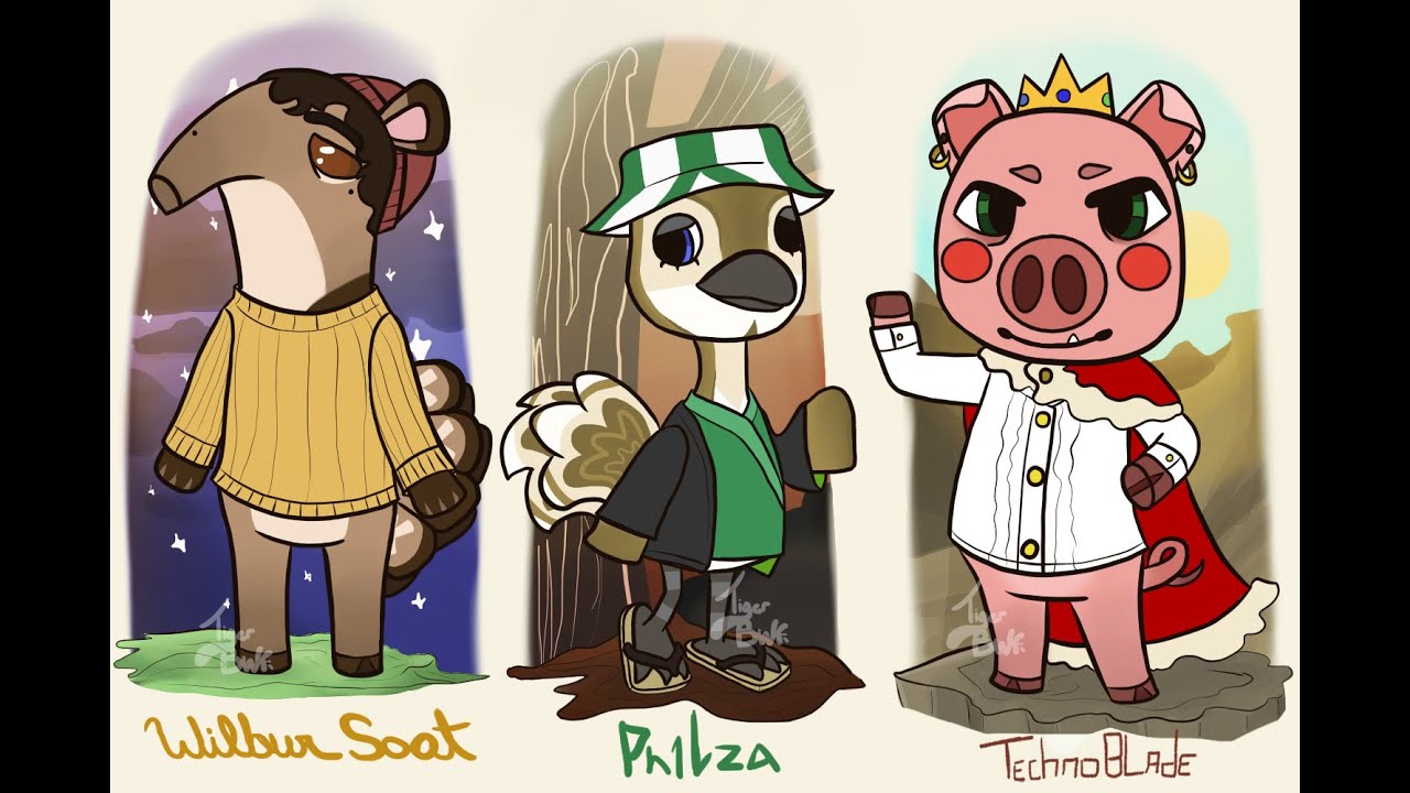 Turning the Dream SMP into Animal Crossing Characters! #2 (Wilbur Soot