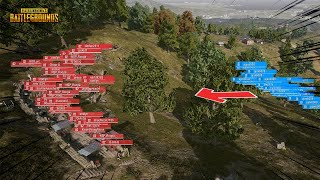 Awesome trench battle 50 VS 30 !!