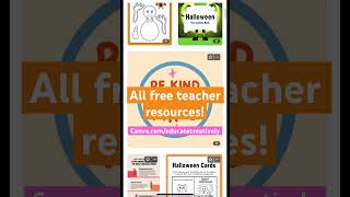 All FREE teacher and kid friendly resources!  Don’t forget to follow at canva.com/educatecreatively