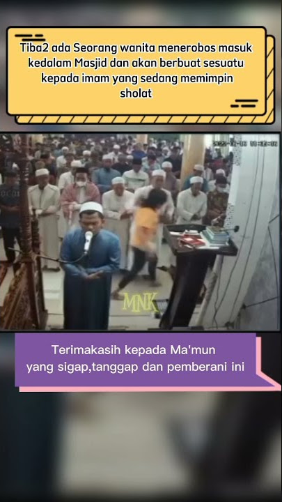 Detik-detik imam masjid diserang | saat sholat berlangsung #shorts