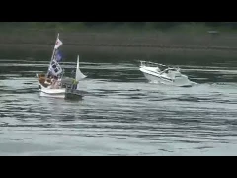 九州初のラジコン模型船 楽しい集会 2010年 - YouTube