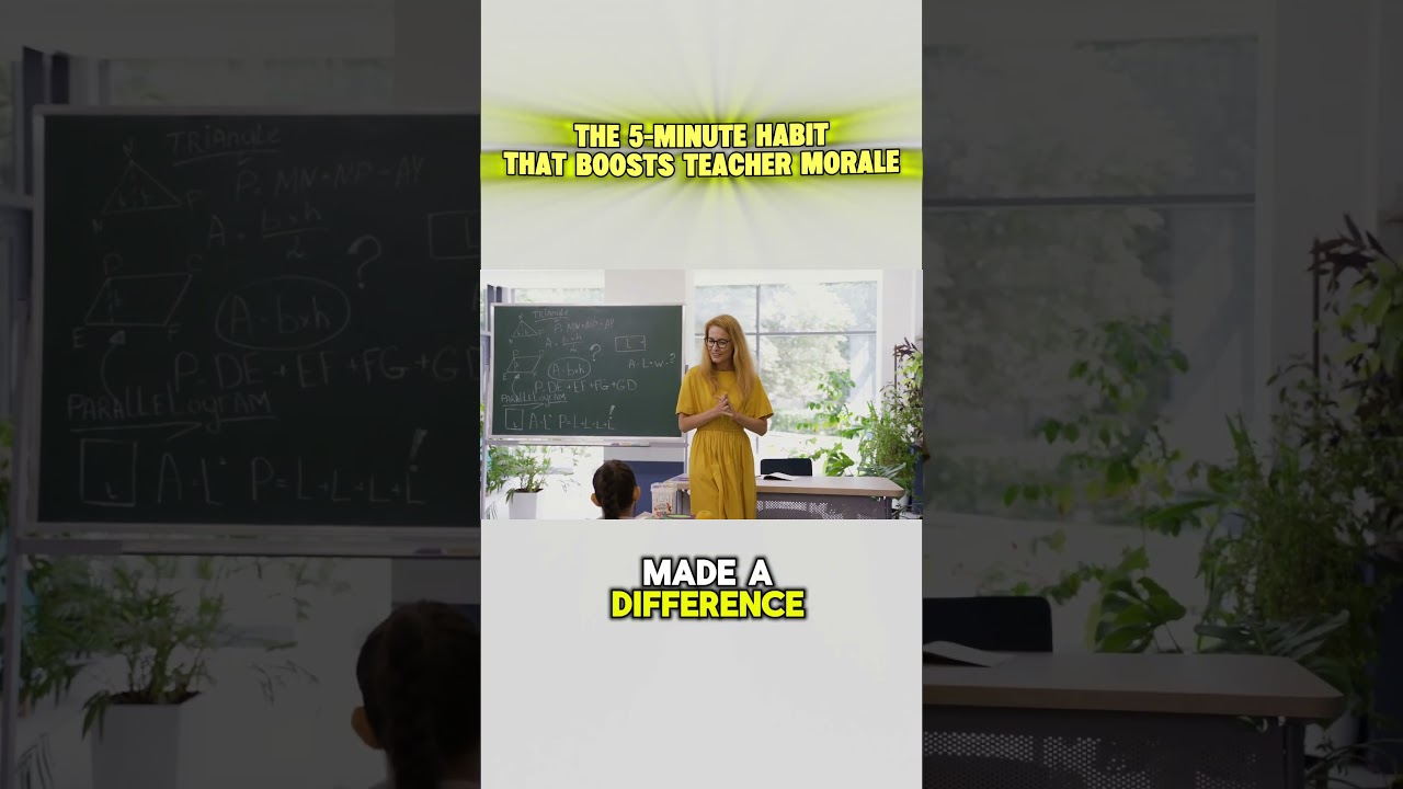 Boost Teacher Morale in 5 Minutes a Day | Research-Backed Principal Tip!