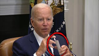 President Biden Accidentally Shows His Cheat Sheet