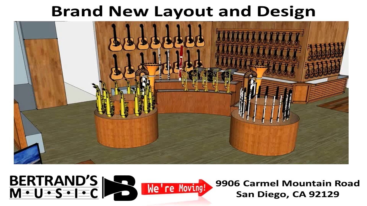 Bertrand's Music San Diego Store is Moving YouTube
