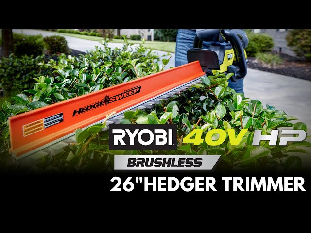 40V HP BRUSHLESS 26 HEDGE TRIMMER KIT - RYOBI Tools