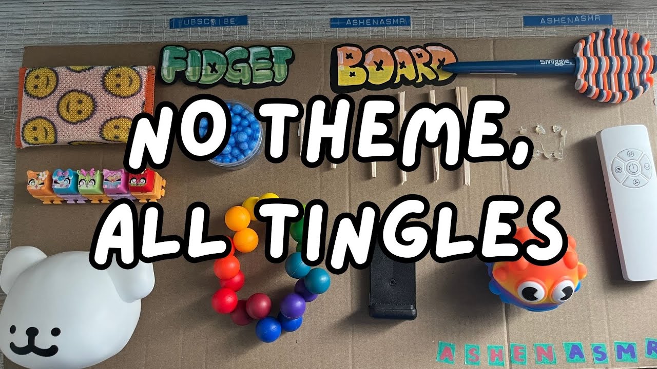 rating my fidget board ASMR no talking