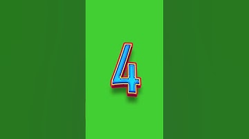 Sporty 3D Text Effect 10 to 0 Numbers Countdown with Voice Over | GREEN SCREEN | FREE TO USE