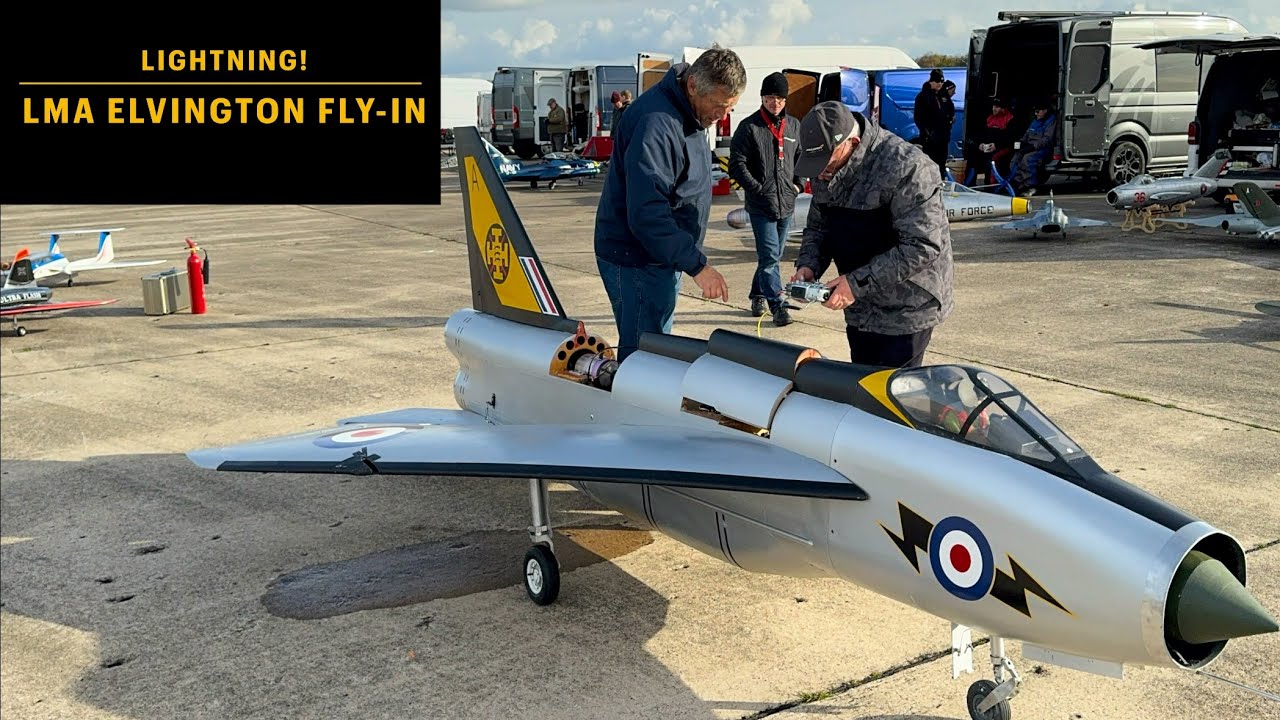 GIANT 1/4 Scale RC English Electric LIGHTNING! Twin 220 turbine engines!
