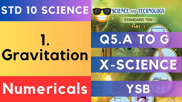 Gravitation Numericals and exercises 10th Science 1 | SSC Class 10 Maharashtra State Board 10th