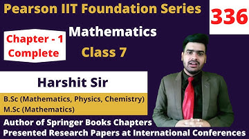Property of Square Roots | Chapter-1 | class -7 | IIT Foundation Mathematics | Pearson Book Syllabus