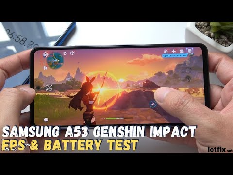 Samsung Galaxy A53 Genshin Impact Gaming test | Exynos 1280, 120Hz Display