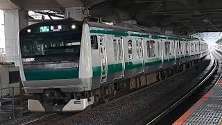 JR東日本埼京線E233系ハエ101編成各駅停車新宿駅行き赤羽駅発車(2023/6/27)