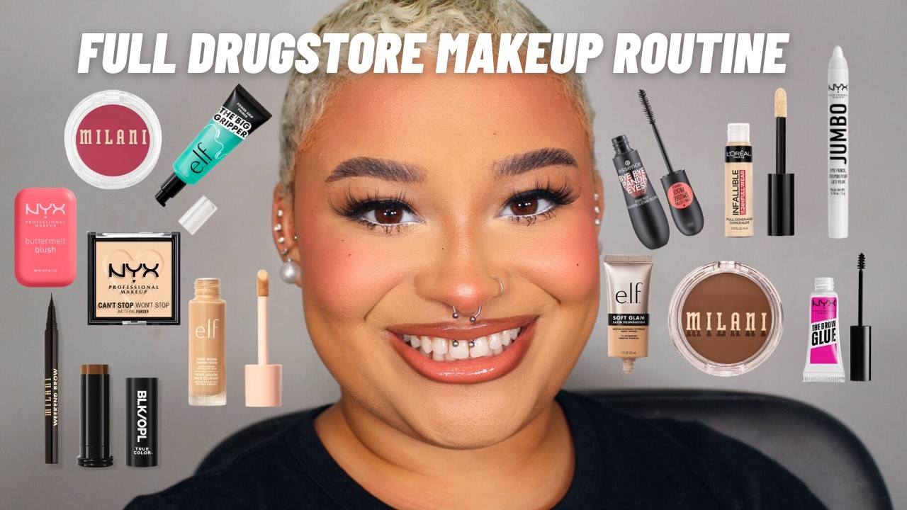 FULL, IN-DEPTH DRUGSTORE MAKEUP TUTORIAL | BEAUTY ON A BUDGET