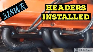 Basic Header install on Plymouth Duster or Dodge Dart