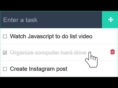 JavaScript To Do List App Tutorial