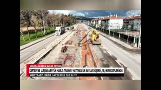 Kartepeye Ulaşimda Büyük Hamle Tramvay Hattinda İlk Raylar Döşendi̇, 18,9 Km Hedefleni̇yor