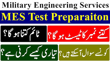 MES Test Preparation 2022 || Military Engineering Services Test Preparation | MES Test Syllabus