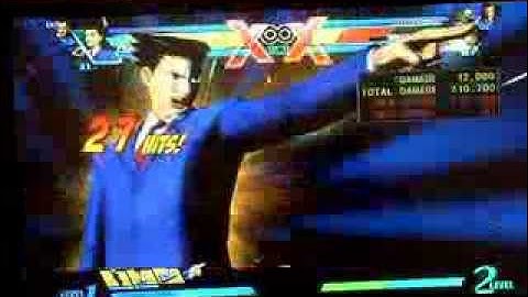 Ultimate Marvel VS Capcom 3 - Phoenix Wright Basic Combo