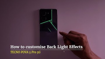 Tecno POVA 5 Pro 5G: How to customise Back light effects