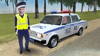 Я Вступил в ДПС! Ну Началось! Погони, Перестрелки, Патрули | GTA