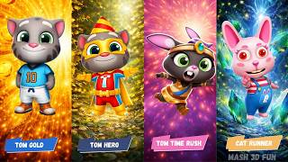 Crazy Run Game Battle🔥| Cat Run 🆚 Gold Run🆚Tom Hero 🆚tom time |Mash 3d fun |🎯Who Will Win ? | Gaming screenshot 1